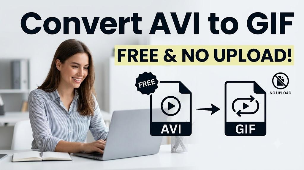 Convert AVI to GIF Free, No Upload Needed