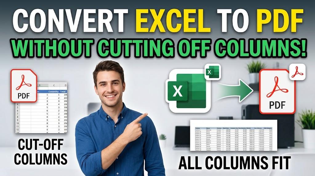 Convert Excel to PDF Without Cutting Off Columns - Free Tool