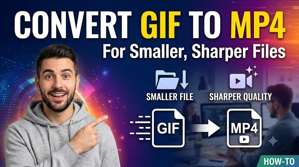 Convert GIF to MP4 for Smaller, Sharper Files