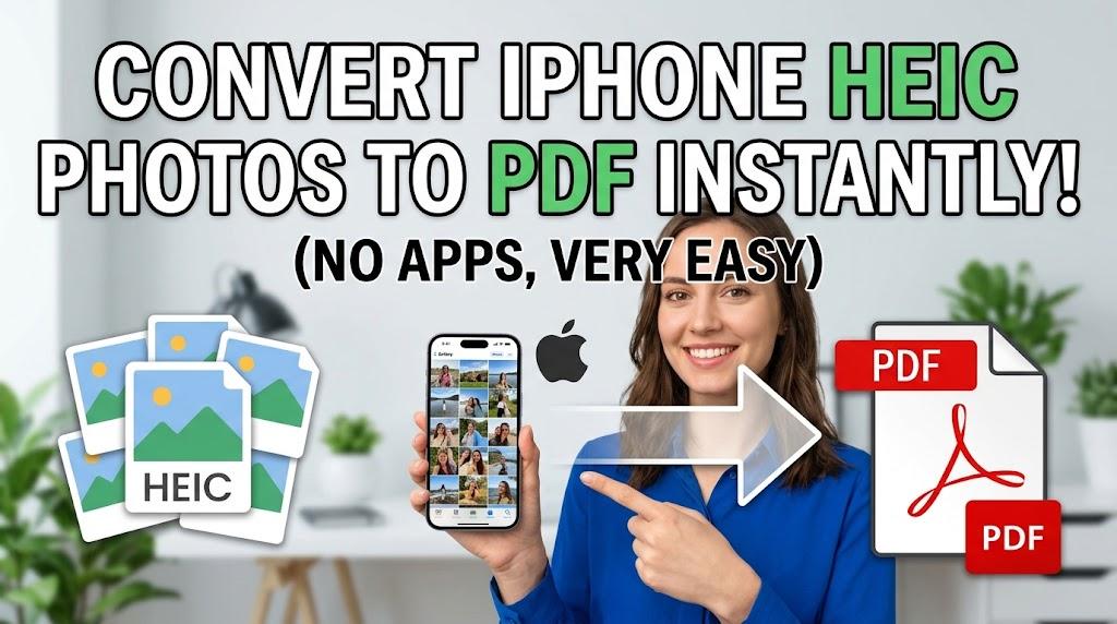 Convert iPhone HEIC Photos to PDF Instantly - Free Online Tool