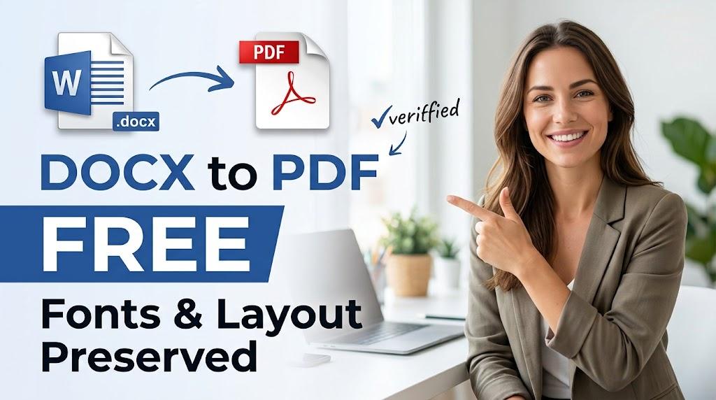 DOCX to PDF Free Fonts and Layout Preserved