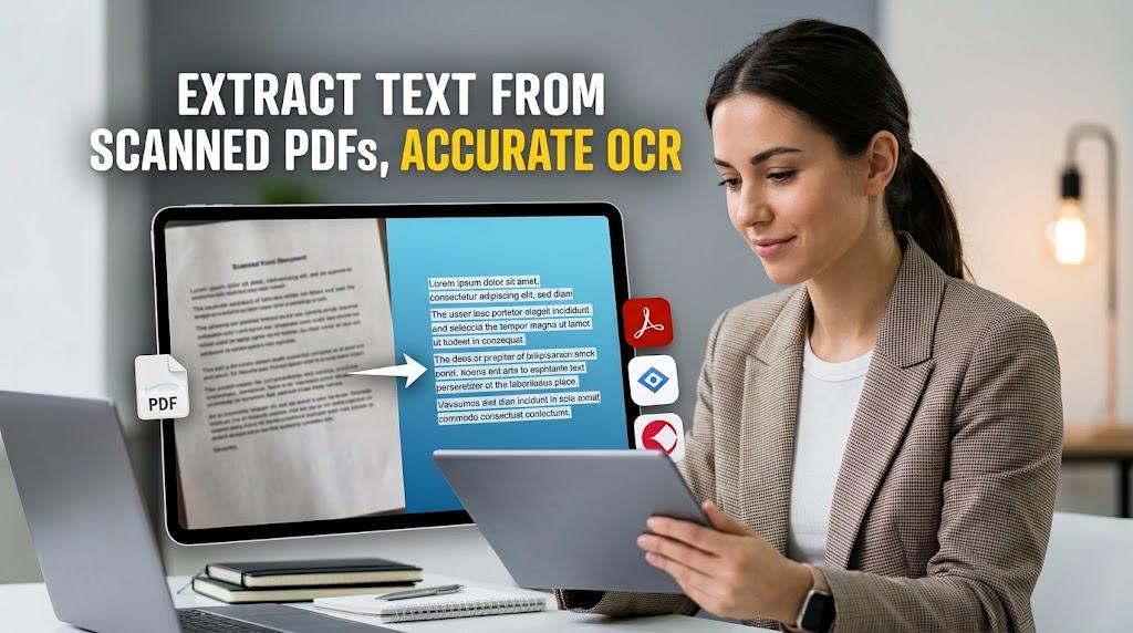 Extract Text From Scanned PDFs, Accurate OCR