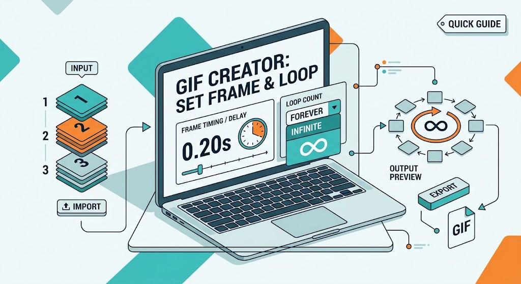 Image to GIF Set Frame Timing and Loop Count