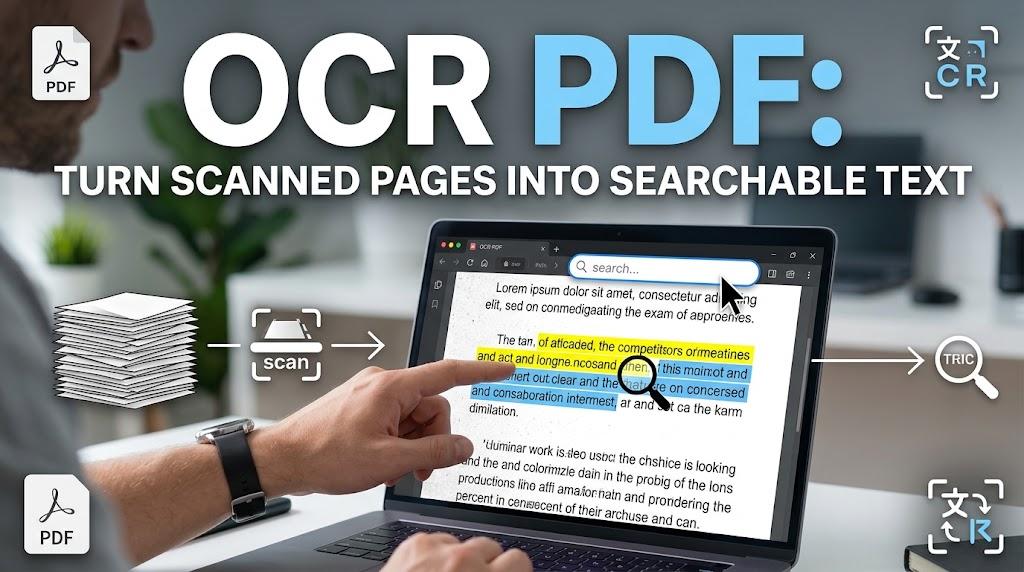 OCR PDF Turn Scanned Pages Into Searchable Text