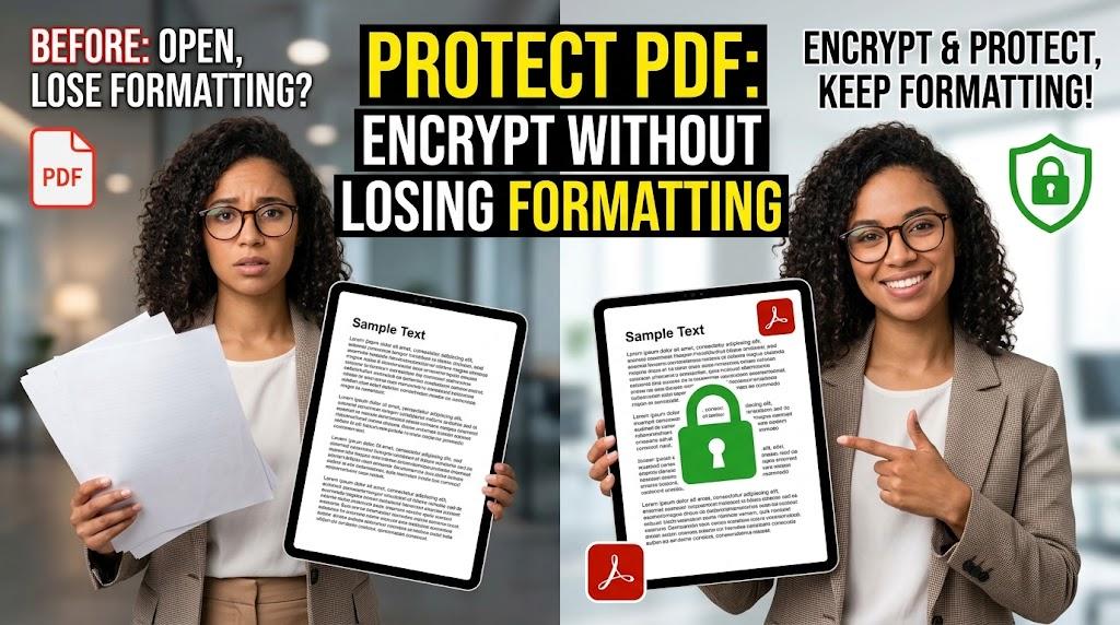 Protect PDF Encrypt Without Losing Formatting