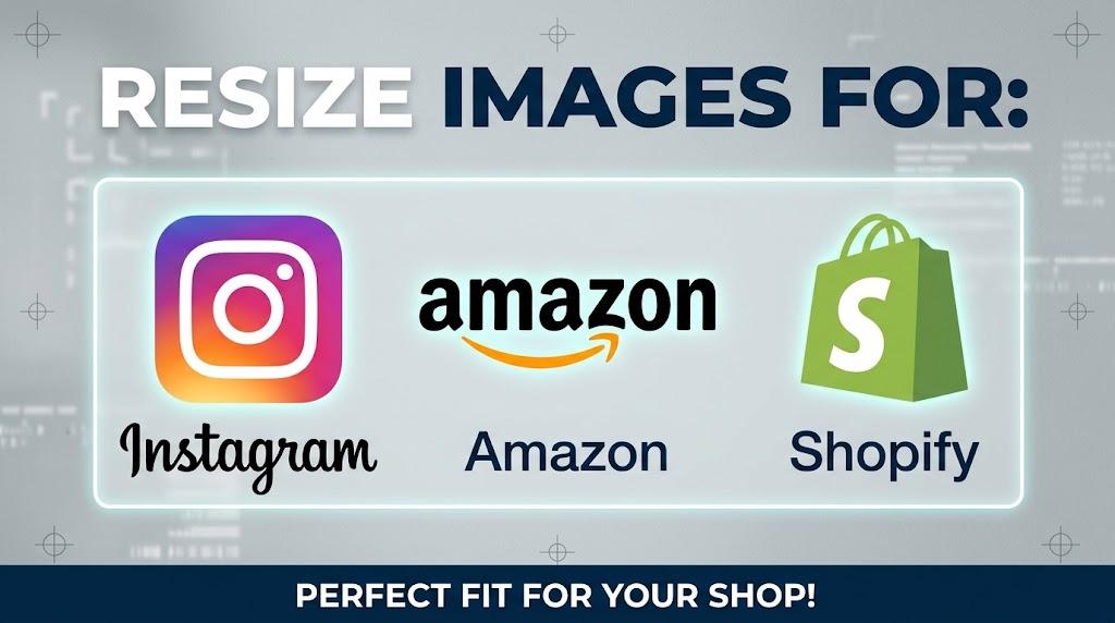 Resize Images for Instagram, Amazon, Shopify
