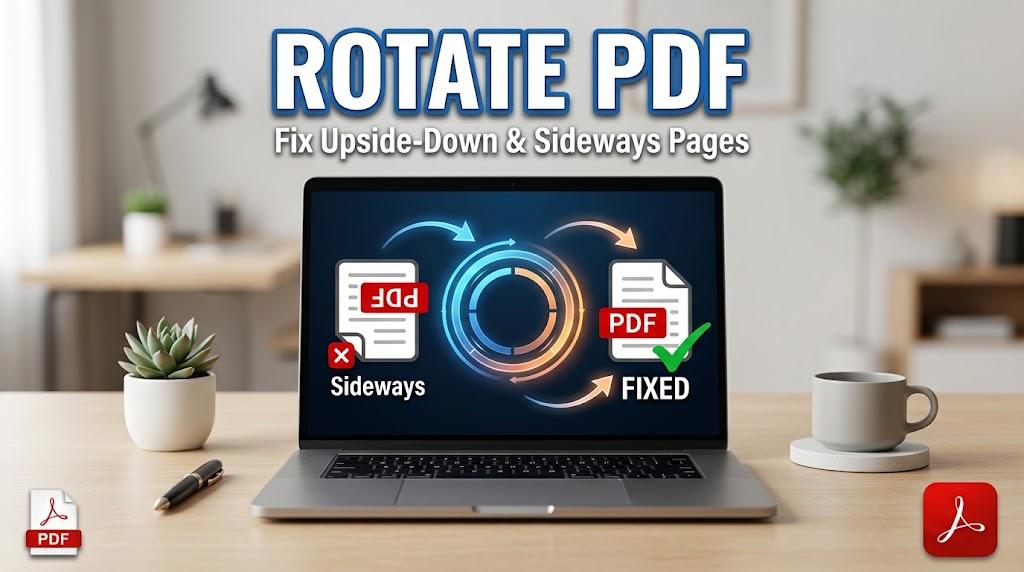 Rotate PDF Fix Upside-Down or Sideways Pages