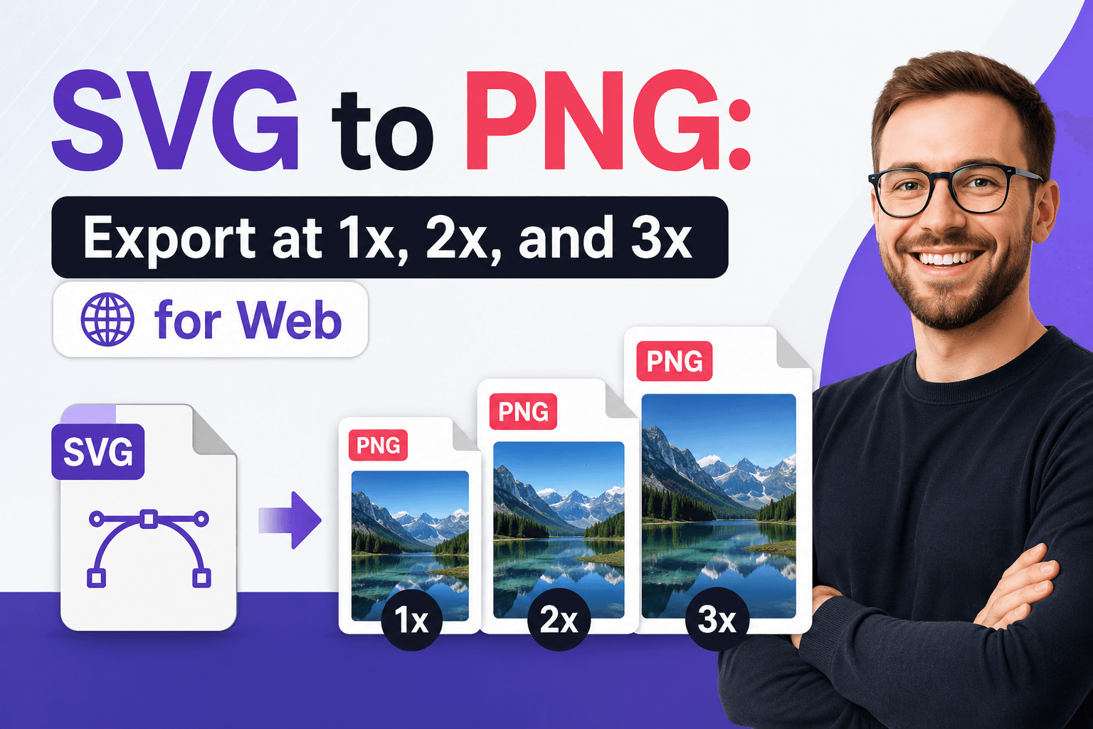 Convert SVG to PNG Export at 1x, 2x, and 3x for Web - Free Online Tool