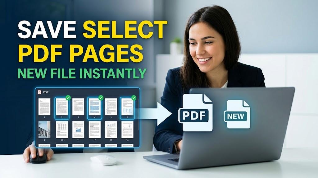 Save Select PDF Pages as a New File Instantly