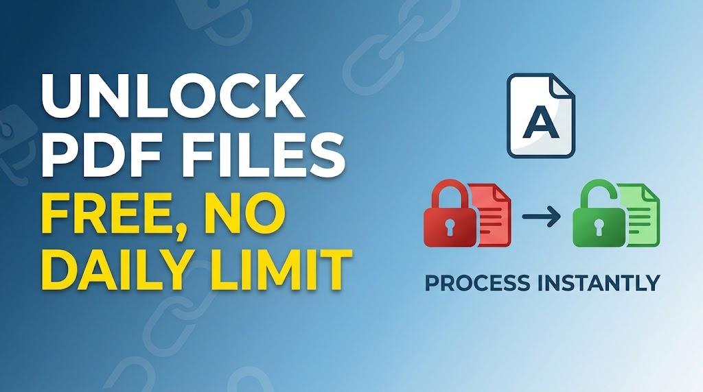 Unlock PDF Files Free, No Daily Limit