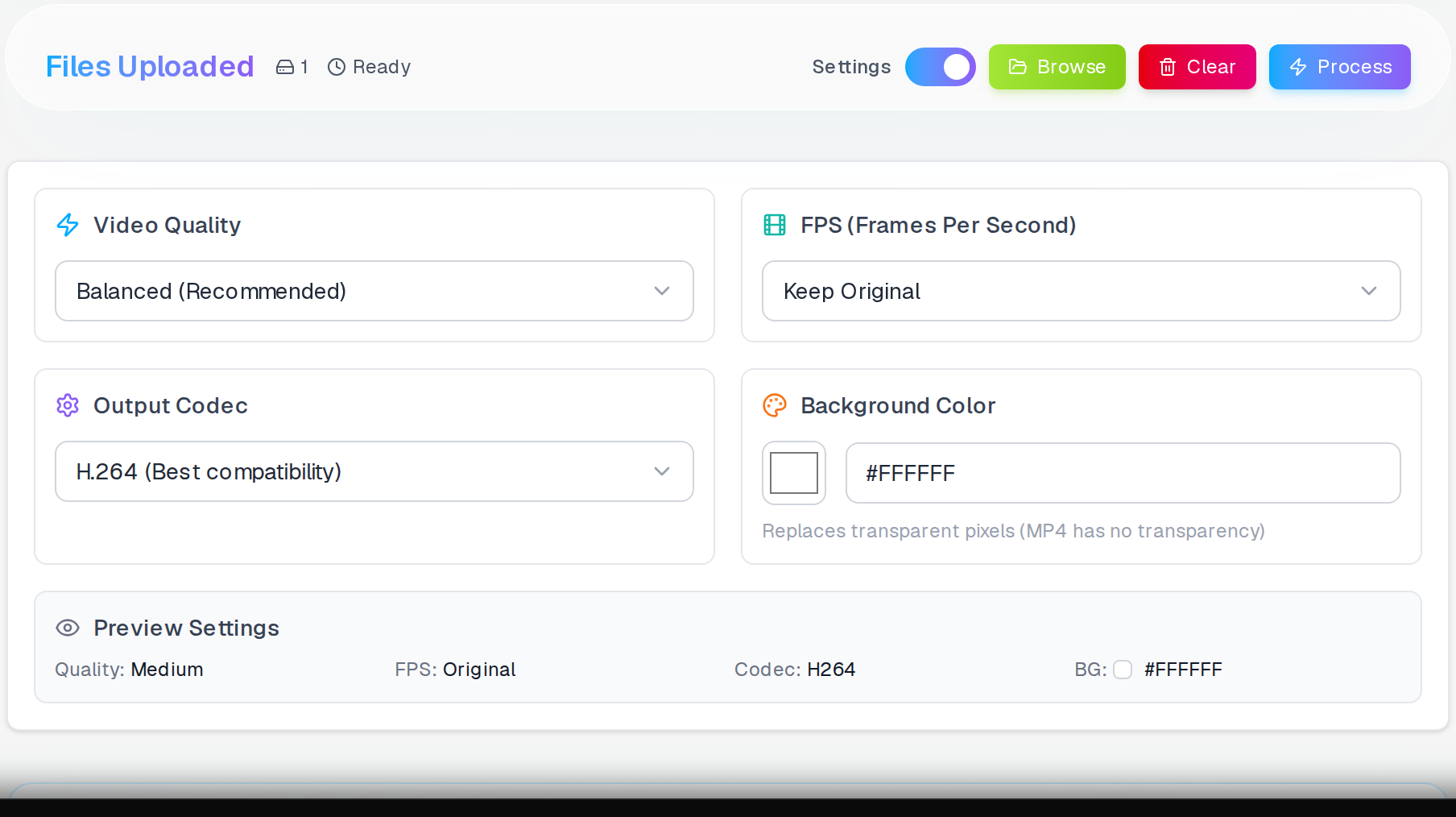 GIF to MP4 converter — product-demo.gif loaded and ready