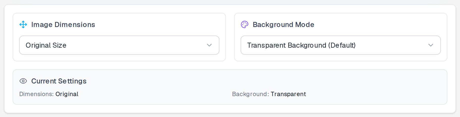 SVG to PNG settings — 512px width, 1x scale, transparent background